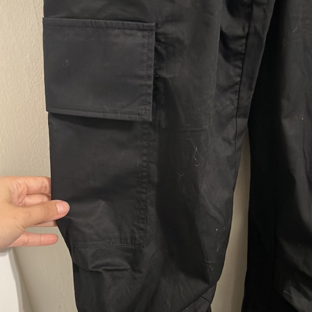 Zara strapless cargo jumpsuit black size small blogger favorite - Picture 10 of 16